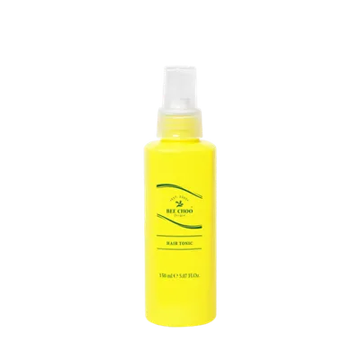 Bee Choo Italy Hair Tonic spray bottle, yellow