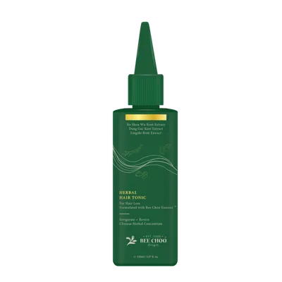 Bee Choo Origin Herbal Tonic bottle, dark green