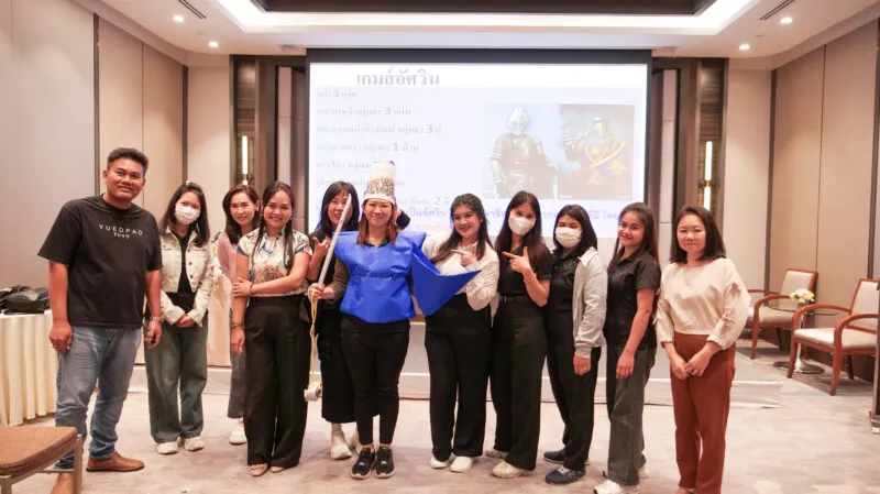 Bee Choo team members at a company event